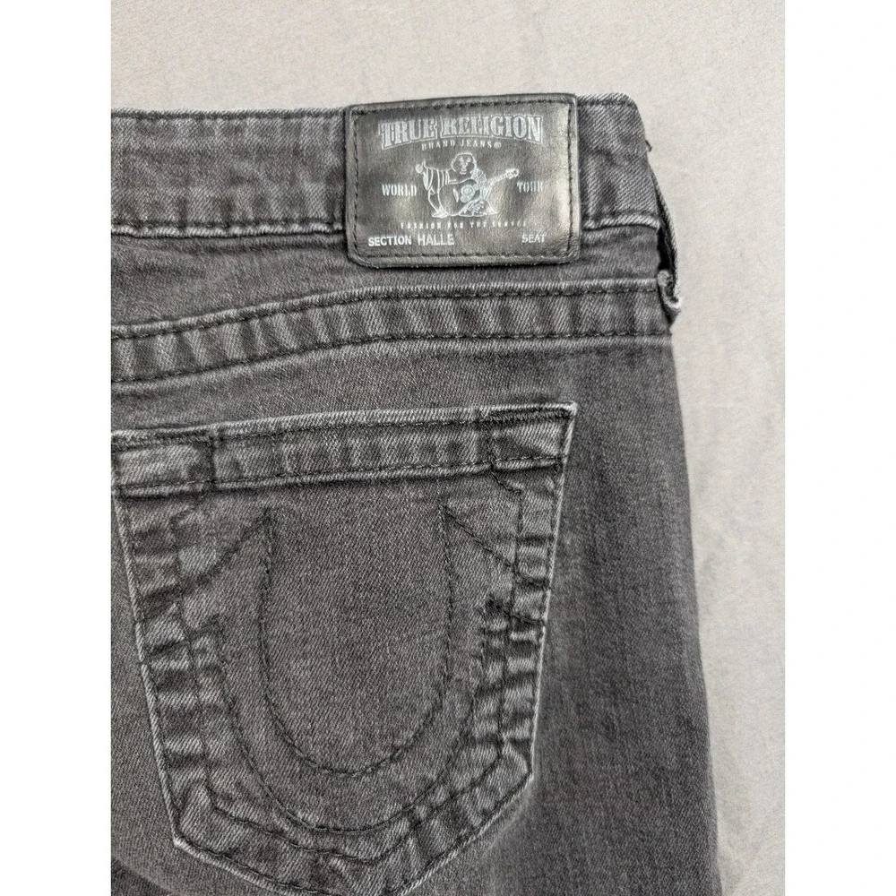 True Religion‎ Mens Rocco Skinny Fit Jeans Charcoal Gray Made in USA Size 30
